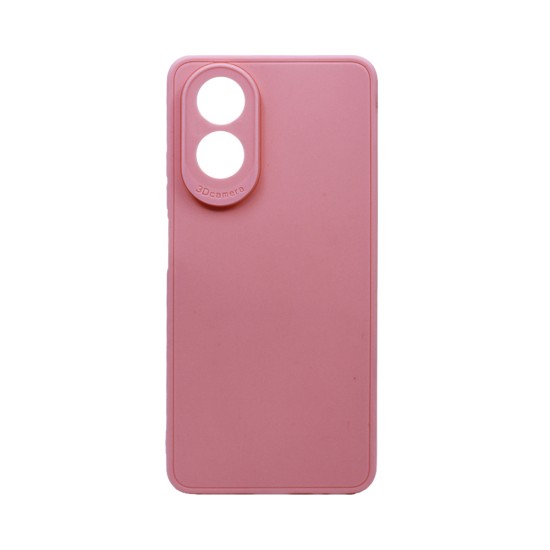 Soft Silicone Case with Camera Shield for Oppo A18 4G/A38 4G Pink Soft Silicone Case with Camera Shield for Oppo A18 4G/A38 4G Pink