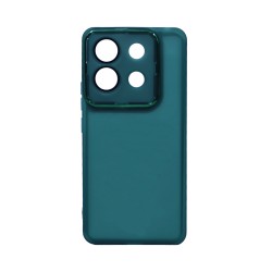 Capa de Silicone Transparente com Moldura de Câmera para Xiaomi Redmi Note 13 Pro 5G/Poco X6 5G Verde Capa de Silicone Transparente com Moldura de Câmera para Xiaomi Redmi Note 13 Pro 5G/Poco X6 5G Verde