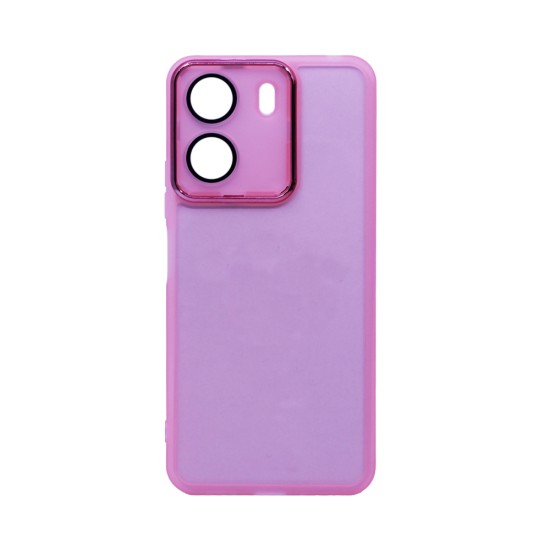 Transparent Silicone Case with Camera shield for Xiaomi Redmi 13C 4G/Poco C65 Pink Transparent Silicone Case with Camera shield for Xiaomi Redmi 13C 4G/Poco C65 Pink