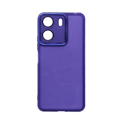 Capa de Silicone Transparente com Moldura de Câmera para Xiaomi Redmi 13C 4G/Poco C65 Roxo Capa de Silicone Transparente com Moldura de Câmera para Xiaomi Redmi 13C 4G/Poco C65 Roxo