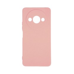 Funda de Silicona con Marco de Cámara para Xiaomi Redmi A3 Rosa