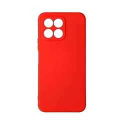 Funda de Silicona con Marco de Cámara para Huawei Honor 70 Lite Rojo