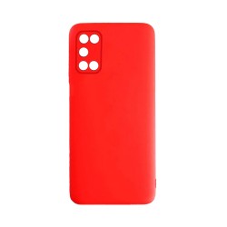 Funda de Silicona con Marco de Cámara para Oppo A52/A72/A92 Rojo