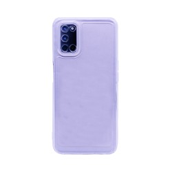 Funda de Silicona Suave con Marco de Cámara para Oppo A52/A72/A92 Transparente