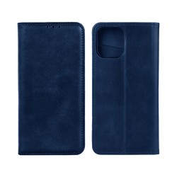 Leather Flip Cover with Internal Pocket for Apple iPhone 14 Plus Blue Leather Flip Cover with Internal Pocket for Apple iPhone 14 Plus Blue