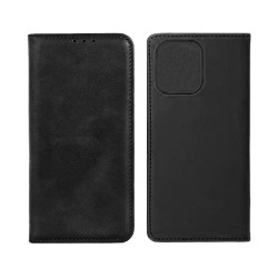 Leather Flip Cover with Internal Pocket For Xiaomi Redmi Note 12R Black Leather Flip Cover with Internal Pocket For Xiaomi Redmi Note 12R Black