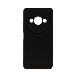 Soft Silicone Case with Camera Shield for Xiaomi Redmi A3 Black Soft Silicone Case with Camera Shield for Xiaomi Redmi A3 Black