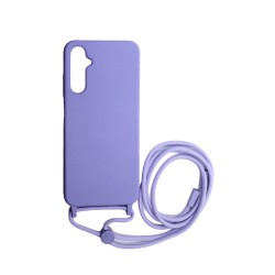 Silicone Case with String for Samsung Galaxy A14 4G/A14 5G Purple Silicone Case with String for Samsung Galaxy A14 4G/A14 5G Purple