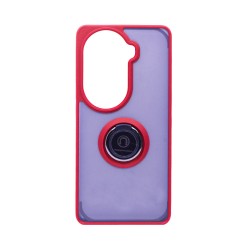 Case with Support Ring for Oppo Reno11/Reno11 Pro Smoked Red Case with Support Ring for Oppo Reno11/Reno11 Pro Smoked Red