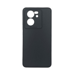 Capa de Silicone Macio com Moldura de Câmera para Xiaomi 13T/13T Pro Preto Capa de Silicone Macio com Moldura de Câmera para Xiaomi 13T/13T Pro Preto