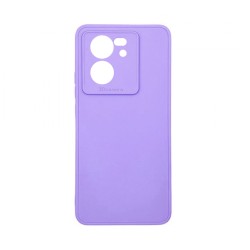Capa de Silicone Macio com Moldura de Câmera para Xiaomi 13T/13T Pro Roxo Capa de Silicone Macio com Moldura de Câmera para Xiaomi 13T/13T Pro Roxo