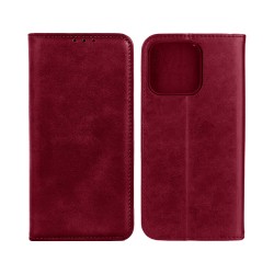 Leather Flip Cover with Internal Pocket For Apple iPhone 16 Pro Max Red Leather Flip Cover with Internal Pocket For Apple iPhone 16 Pro Max Red