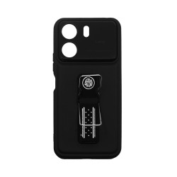 Sillicone Case with Support for Xiaomi Redmi 13C/Poco C65 Black Sillicone Case with Support for Xiaomi Redmi 13C/Poco C65 Black