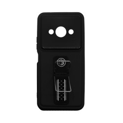 Sillicone Case with Support for Xiaomi Redmi A3 Black Sillicone Case with Support for Xiaomi Redmi A3 Black