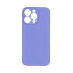 Silicone Case with Camera Shield for Apple iPhone 15 Pro Purple Silicone Case with Camera Shield for Apple iPhone 15 Pro Purple