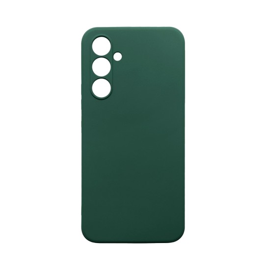 Silicone Case with Camera Shield for Samsung Galaxy A55 5G Dark Green