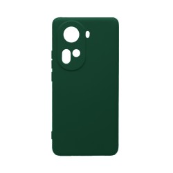 Capa de Silicone com Moldura de Câmera para Oppo Reno11 5G Verde Capa de Silicone com Moldura de Câmera para Oppo Reno11 5G Verde