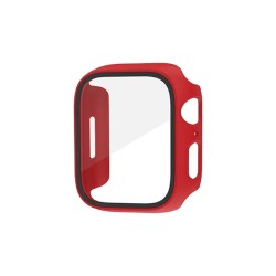 Cover+Tempered Glass for Apple iwatch Series 45mm Red Cover+Tempered Glass for Apple iwatch Series 45mm Red