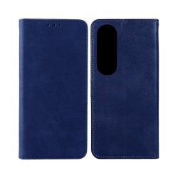 Leather Flip Cover with Internal Pocket For Oppo A60 Blue Leather Flip Cover with Internal Pocket For Oppo A60 Blue