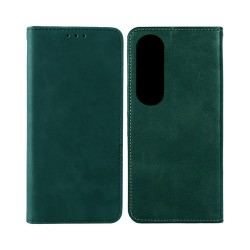 Leather Flip Cover with Internal Pocket For Oppo A60 Green Leather Flip Cover with Internal Pocket For Oppo A60 Green