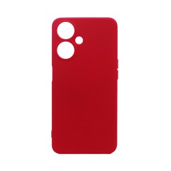 Capa de Silicone com Moldura de Câmera para Oppo A59 5G Vermelho Capa de Silicone com Moldura de Câmera para Oppo A59 5G Vermelho