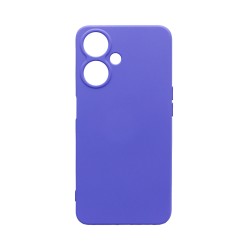 Capa de Silicone com Moldura de Câmera para Oppo A59 5G Roxo Capa de Silicone com Moldura de Câmera para Oppo A59 5G Roxo