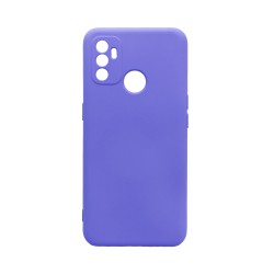 Capa de Silicone com Moldura de Câmera para Oppo A53/A53s Roxo Capa de Silicone com Moldura de Câmera para Oppo A53/A53s Roxo