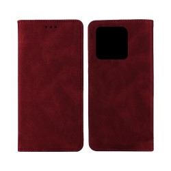 Leather Flip Cover with Internal Pocket For Xiaomi Redmi 10c Red Leather Flip Cover with Internal Pocket For Xiaomi Redmi 10c Red