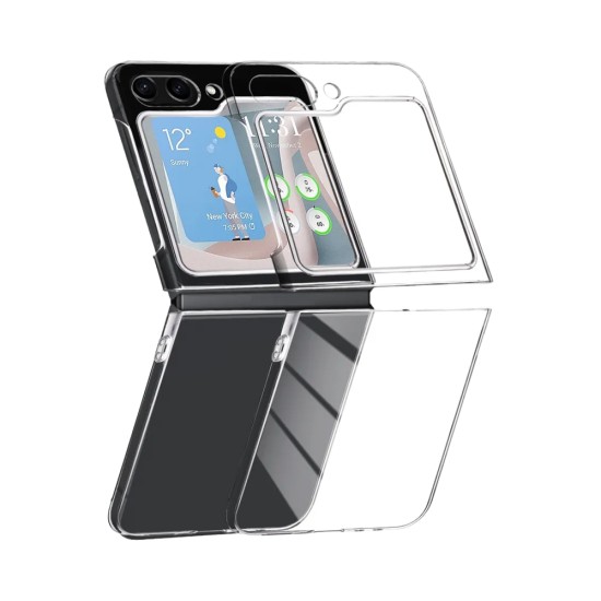 Hard Silicone Case for Samsung Galaxy Z Flip 5 5G Transparent