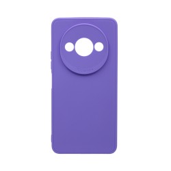 Capa de Silicone Macio com Moldura de Câmera para Xiaomi Redmi A3 Roxo Capa de Silicone Macio com Moldura de Câmera para Xiaomi Redmi A3 Roxo
