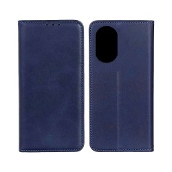Leather Flip Cover with Internal Pocket For Oppo A98 5G Blue Leather Flip Cover with Internal Pocket For Oppo A98 5G Blue