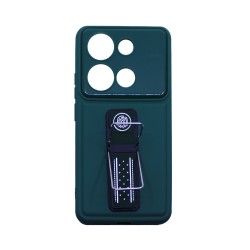 Sillicone Case with Support for Xiaomi Redmi Note 13 Pro 4G/Poco M6 Pro 4G Green Sillicone Case with Support for Xiaomi Redmi Note 13 Pro 4G/Poco M6 Pro 4G Green