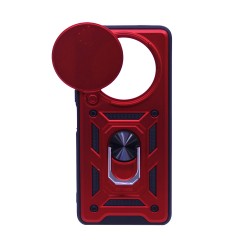 Designer Hard Case with Support and Camera Protection for Xiaomi Redmi A3 Red Designer Hard Case with Support and Camera Protection for Xiaomi Redmi A3 Red