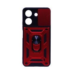 Designer Hard Case with Support and Camera Protection for Xiaomi Redmi 13C/Poco C65 Red Designer Hard Case with Support and Camera Protection for Xiaomi Redmi 13C/Poco C65 Red