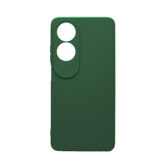 Soft Silicone Case with Camera Shield for Oppo A60 4G Dark Green Soft Silicone Case with Camera Shield for Oppo A60 4G Dark Green