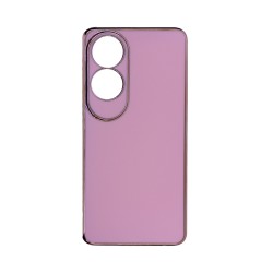 Capa de Silicone Designer com Moldura de Câmera para Oppo A60 Rosa Capa de Silicone Designer com Moldura de Câmera para Oppo A60 Rosa