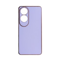 Capa de Silicone Designer com Moldura de Câmera para Oppo A60 Branco Capa de Silicone Designer com Moldura de Câmera para Oppo A60 Branco