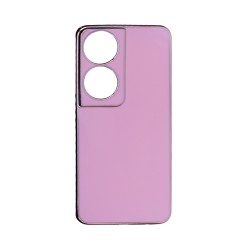 Capa de Silicone Designer com Moldura de Câmera para Huawei Honor 90 Smart Rosa Capa de Silicone Designer com Moldura de Câmera para Huawei Honor 90 Smart Rosa