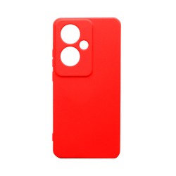 Silicone Case with Camera Shield for Oppo Reno11 F Red Silicone Case with Camera Shield for Oppo Reno11 F Red
