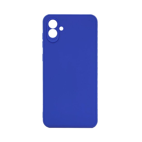 Funda de silicona suave con Marco de Cámara para Samsung Galaxy A05 Azul Oscuro