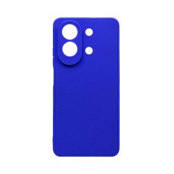 Capa de Silicone Macio com Moldura de Câmera para Xiaomi Redmi Note 13 4G Azul Escuro Capa de Silicone Macio com Moldura de Câmera para Xiaomi Redmi Note 13 4G Azul Escuro