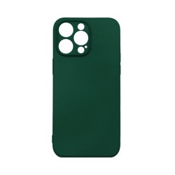 Silicone Case with Camera Shield for Apple iPhone 15 Pro Max Dark Green Silicone Case with Camera Shield for Apple iPhone 15 Pro Max Dark Green