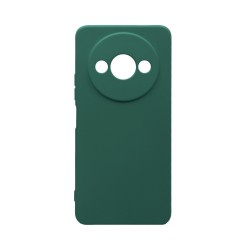 Silicone Case with Camera Shield for Xiaomi Redmi A3 Dark Green Silicone Case with Camera Shield for Xiaomi Redmi A3 Dark Green