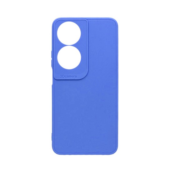 Funda de silicona suave con Marco de Cámara para Huawei Honor 90 Smart/Honor X7B Azul