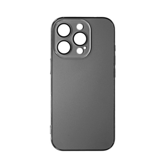 Capa Duro Designer Com Proteção De Câmera para Apple iPhone 15 Pro Max Cinza