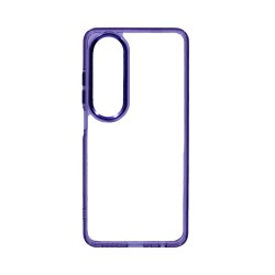 Transparent Silicone Case for Oppo A60 Purple Transparent Silicone Case for Oppo A60 Purple