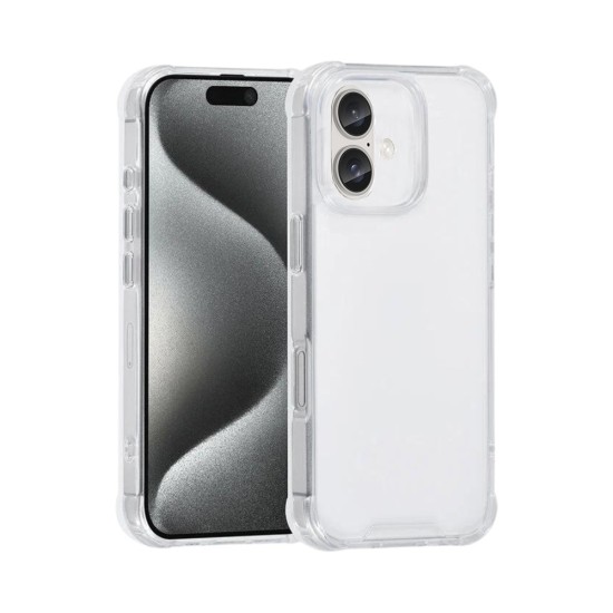 Funda de Silicona Dura Apple iPhone 16 Transparente