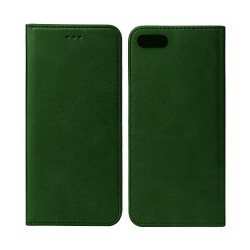 Leather Flip Cover with Internal Pocket for Apple iPhone 7 Plus Green Leather Flip Cover with Internal Pocket for Apple iPhone 7 Plus Green