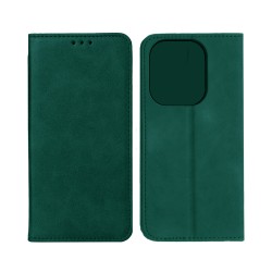 Leather Flip Cover with Internal Pocket for Apple iPhone 14 Pro Green Leather Flip Cover with Internal Pocket for Apple iPhone 14 Pro Green