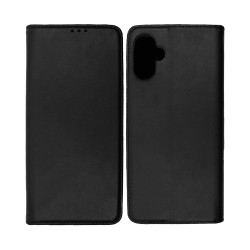 Leather Flip Cover with Internal Pocket For Samsung Galaxy A06 Black Leather Flip Cover with Internal Pocket For Samsung Galaxy A06 Black